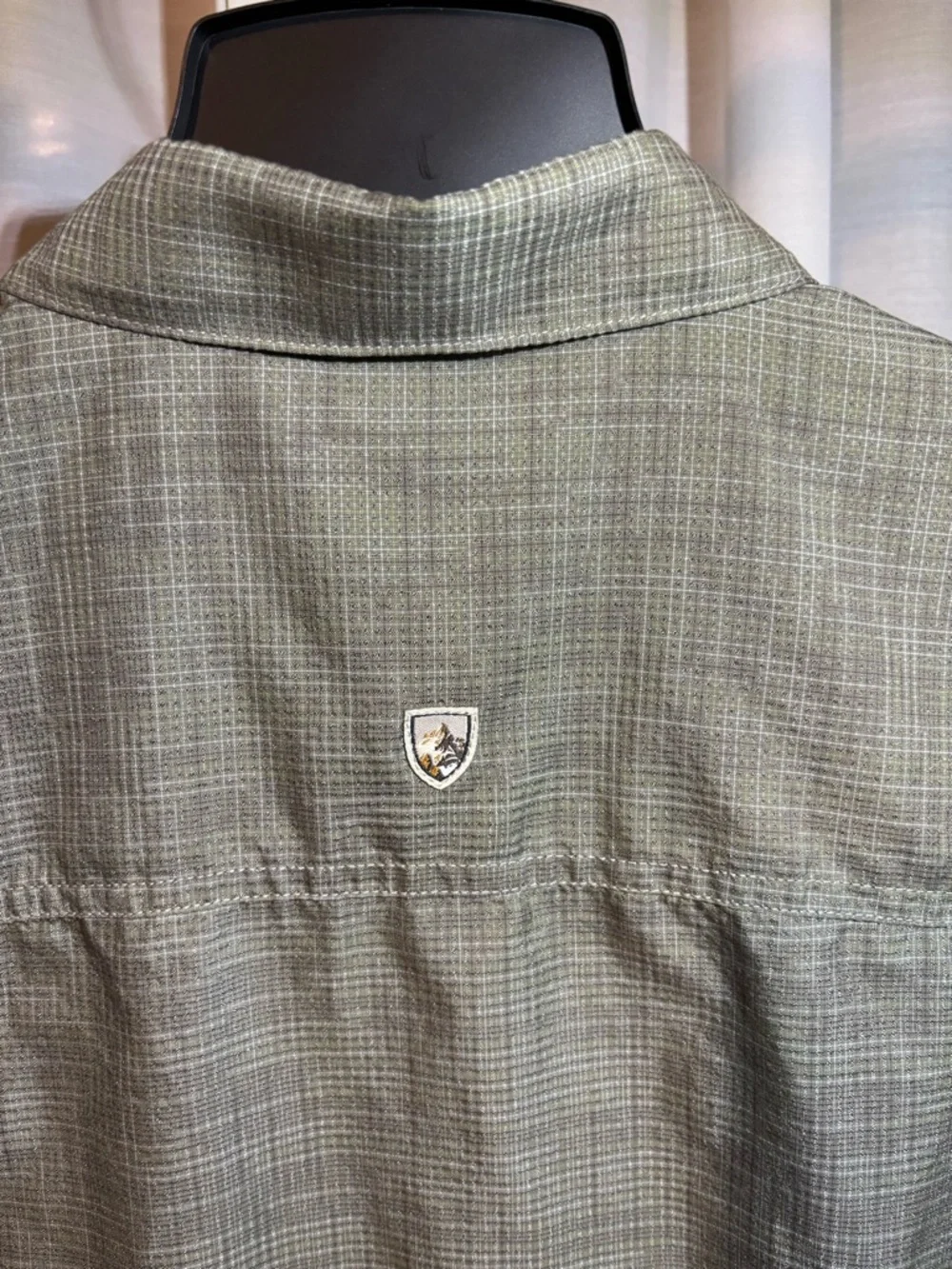 Kuhl Olive Green Plaid Short-Sleeve Button-Down Shirt - Picture 4 of 13